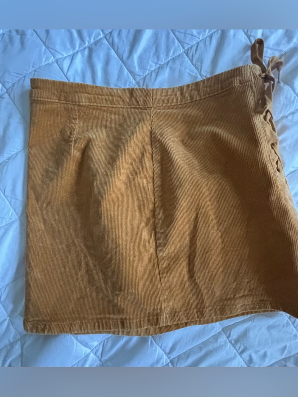 Kohl's Corduroy Mini Skirt in Mustard Yellow